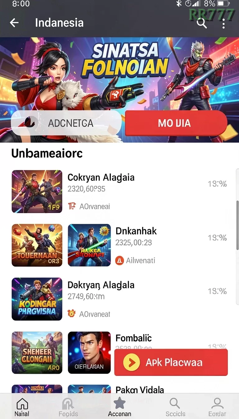 Cuplikan layar H891 — aktivitas
