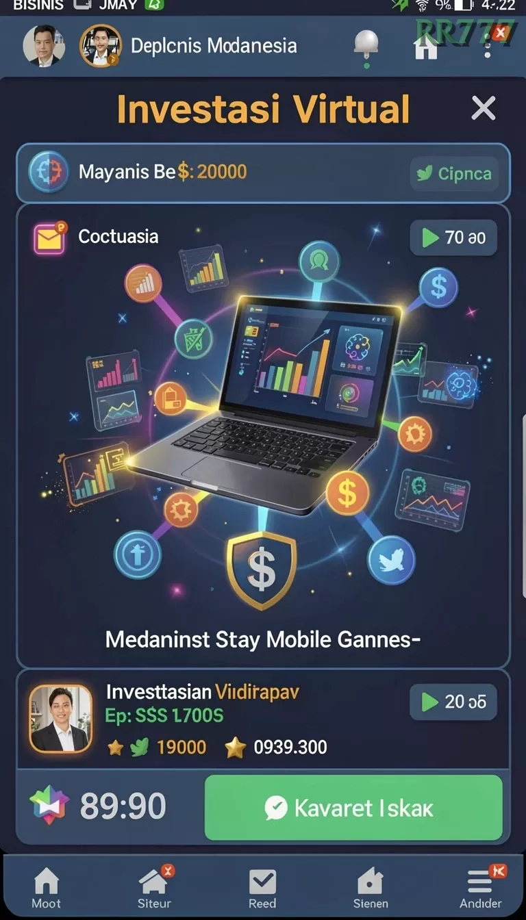 Cuplikan layar MAJ777 — menu navigasi